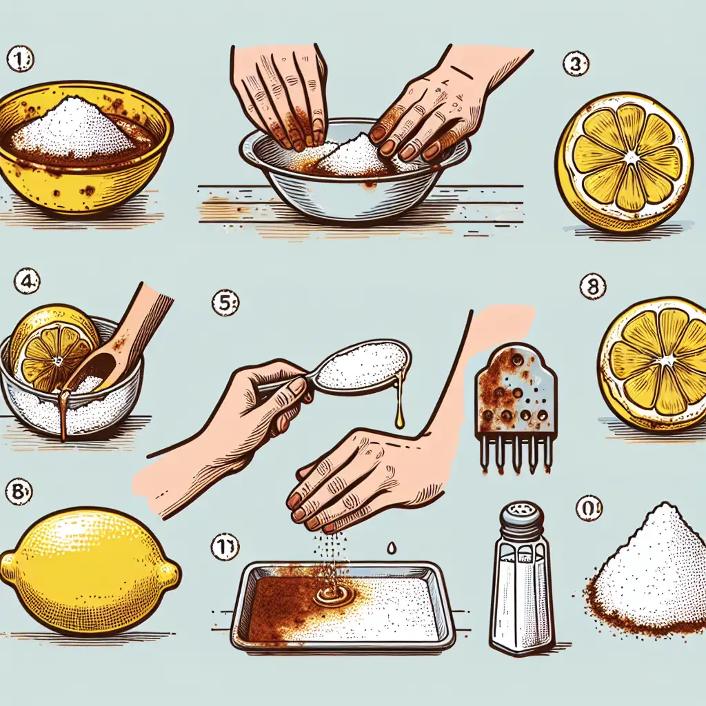 Comment enlever les taches de rouille avec citron et sel ?