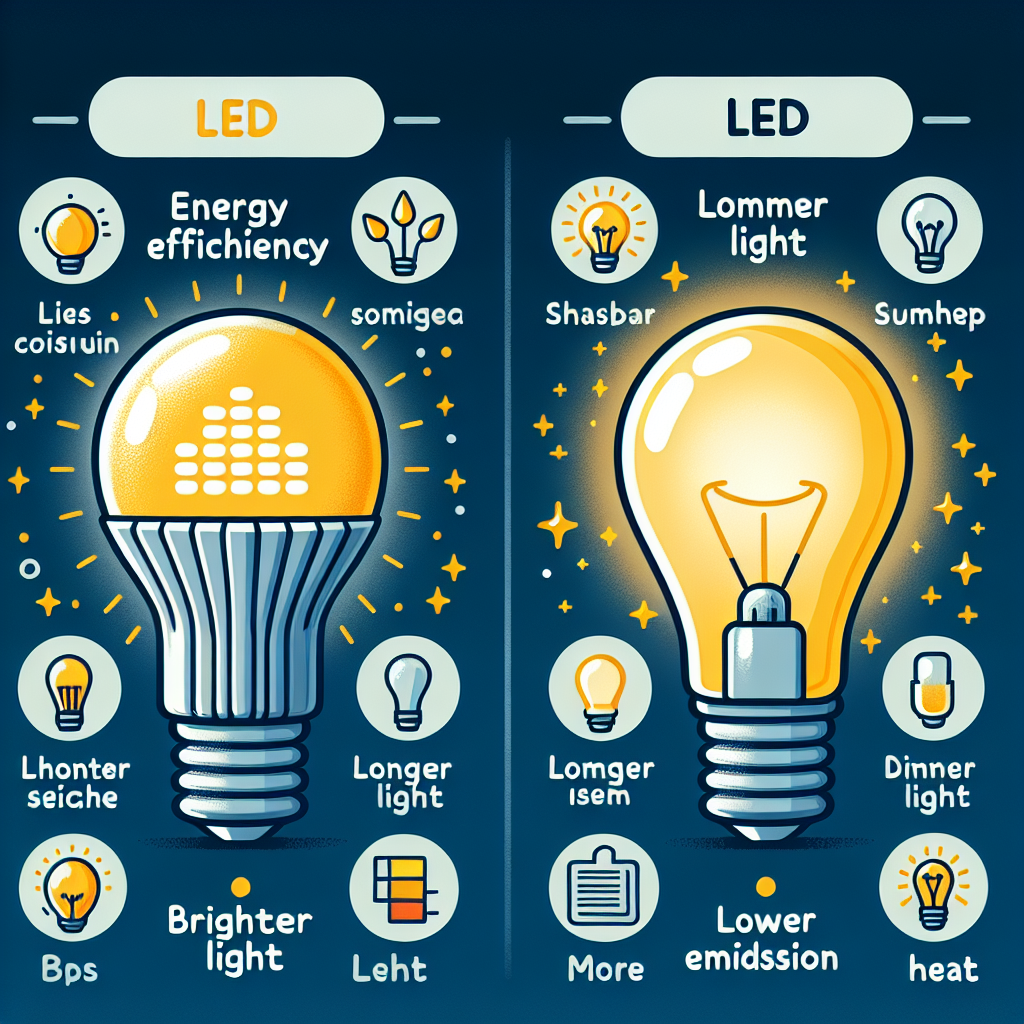Pourquoi choisir l'éclairage LED plutôt que les ampoules incandescentes ?