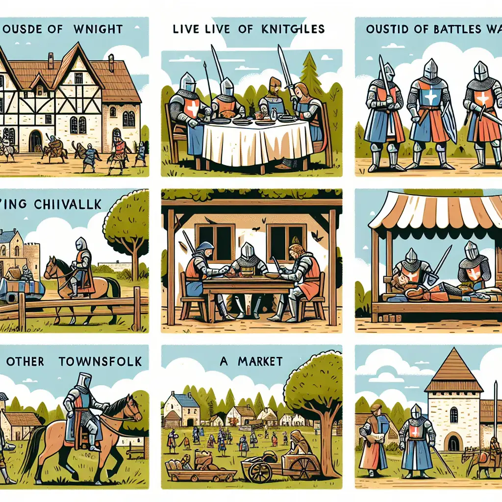 Comment les chevaliers vivaient-ils hors des champs de bataille ?