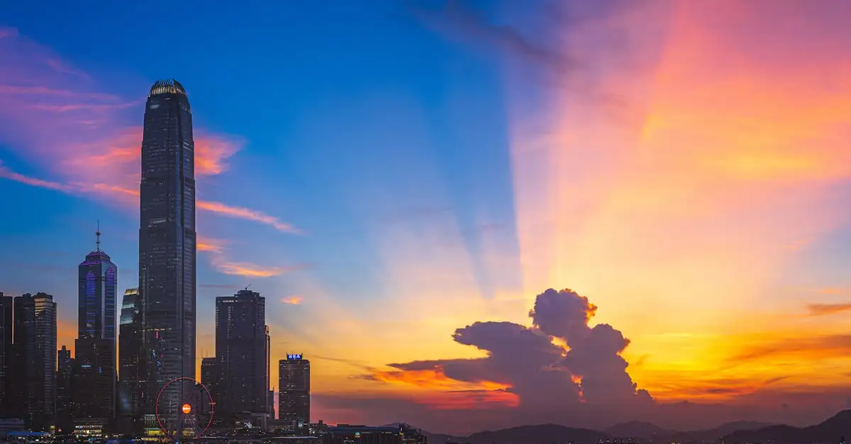 Où se trouve le Two International Finance Centre à Hong Kong ?