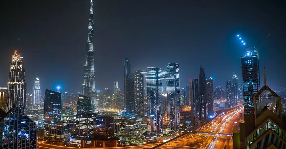 Où se situe la Burj Mohammed bin Rashid à Dubaï ?