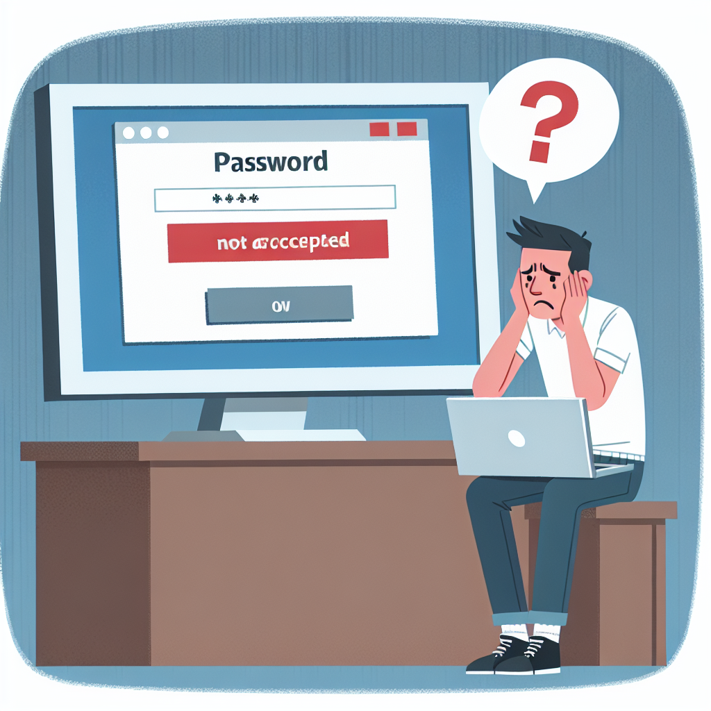 Pourquoi mon mot de passe n'est-il pas accepté ?