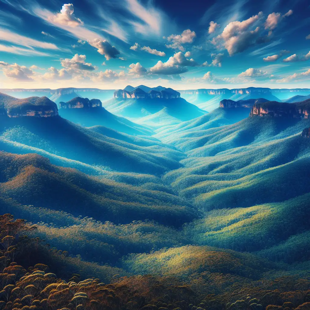 Quel est le nom du parc national des Blue Mountains ?