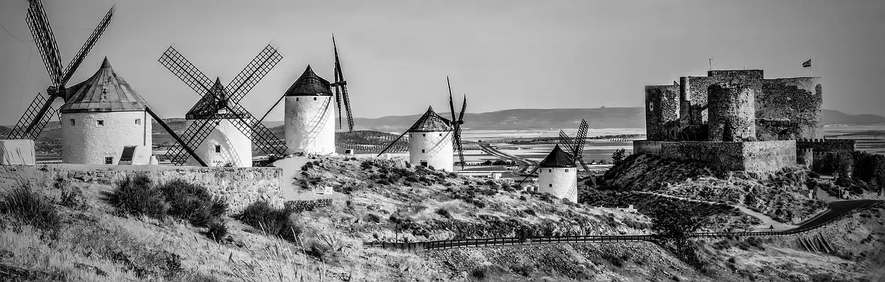 Quelle ville célèbre pour ses moulins au Siècle d'or ?