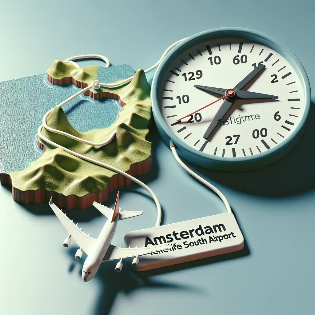 Combien de temps dure le vol Amsterdam - Tenerife Sud (TFS) ?