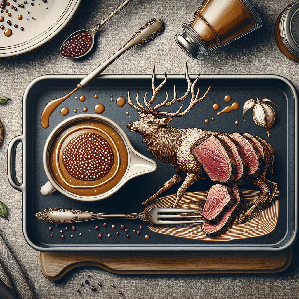 Quelle sauce accompagner un filet de cerf au four ?