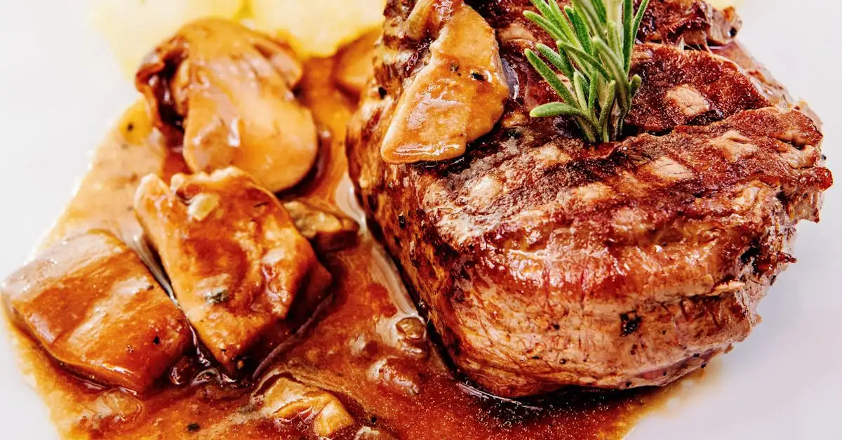 Quelle viande accompagner avec une sauce aux champignons ?