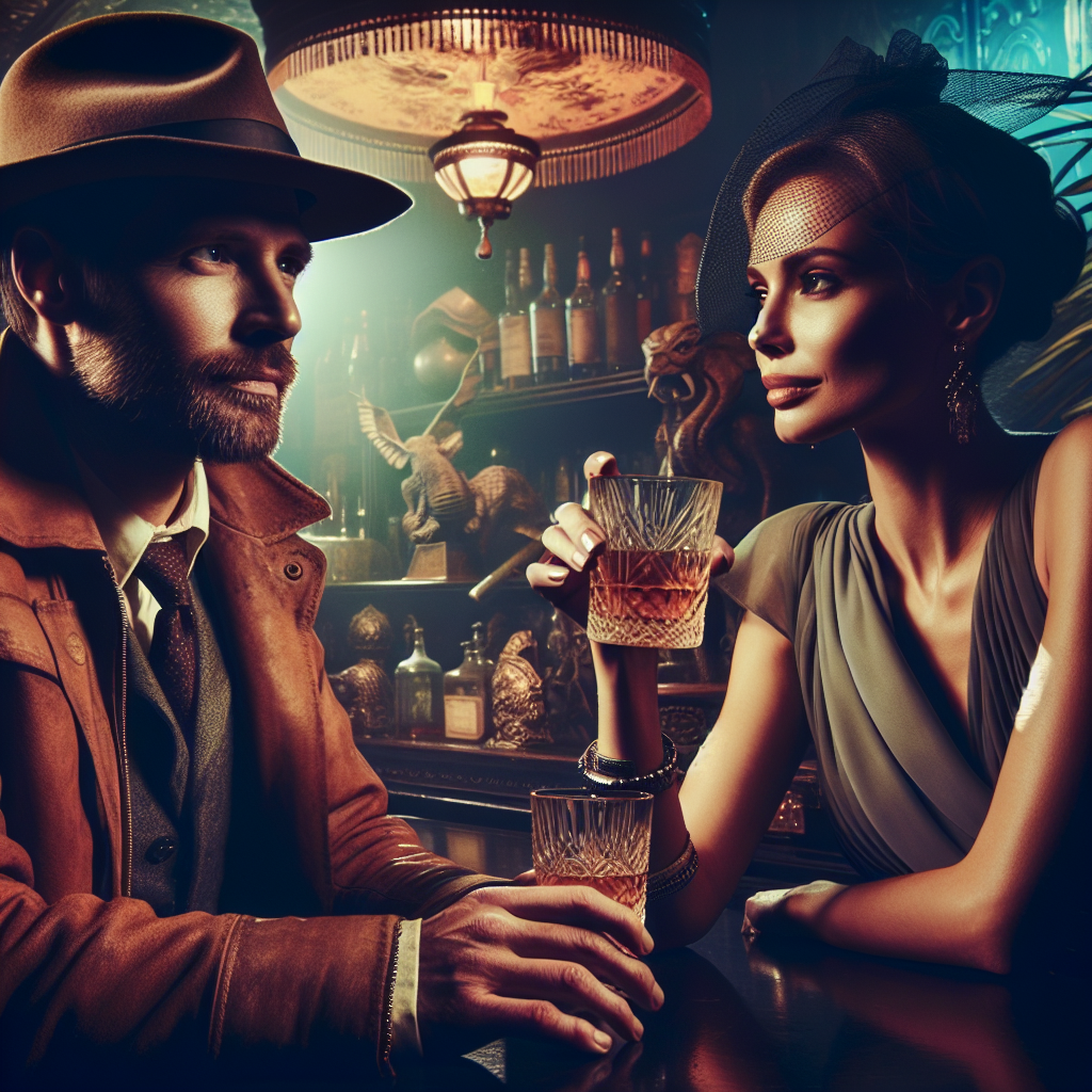 Qui est la femme buveuse de whisky aux côtés d'Indiana Jones ?