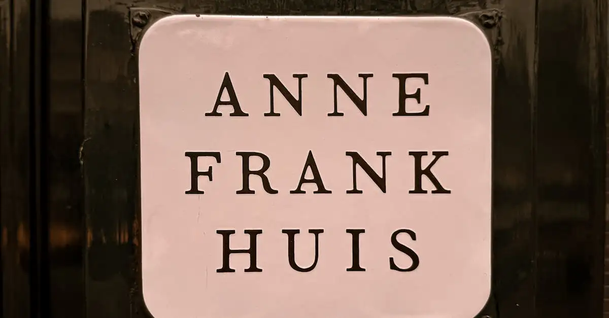 Qui était Anne Frank et quelle est son importance historique ?