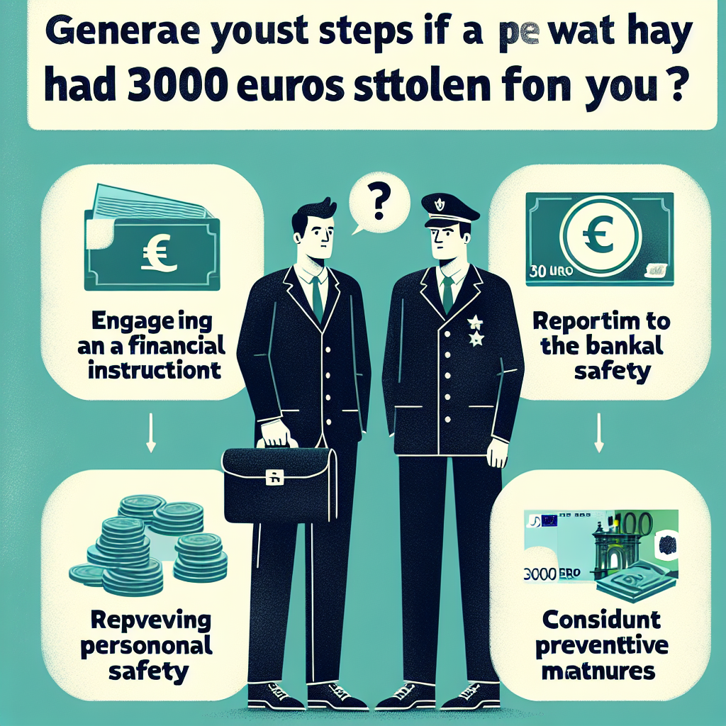 Que faire si on m'a volé 3000 euros ? Conseils pratiques